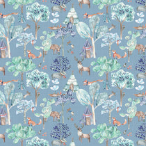Woodland Adventures Denim Fabric by the Metre